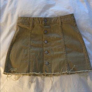 Tan jean skirt